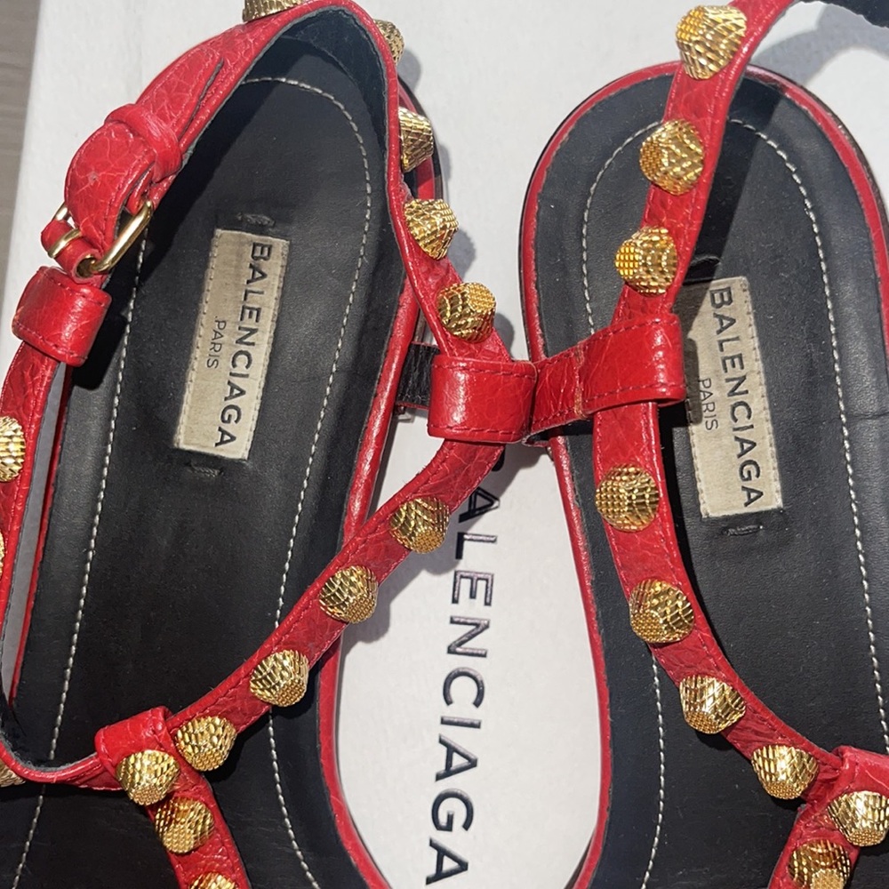 Balenciaga red women sandals - Picture 2 of 7